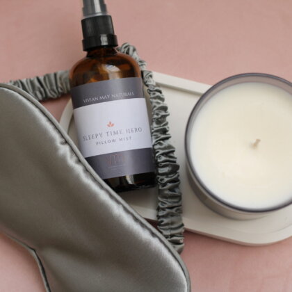 Sleepy Time Hero Candle, Pillow Mist & Sleep Mask Gift Set